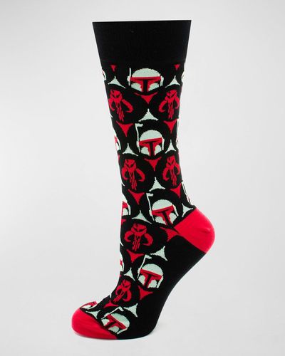 Cufflinks Inc. Star Wars Boba Fett Bounty Hunter Socks - Red