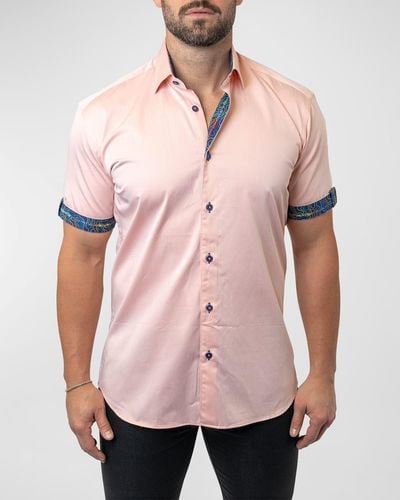 Maceoo Galileo Sorbet Sport Shirt - Pink