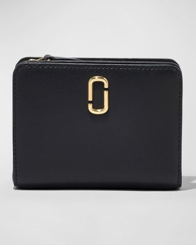 Marc Jacobs The J Marc Mini Compact Wallet - Black