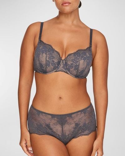 Thirdlove All Day Lace T-Shirt Bra - Blue