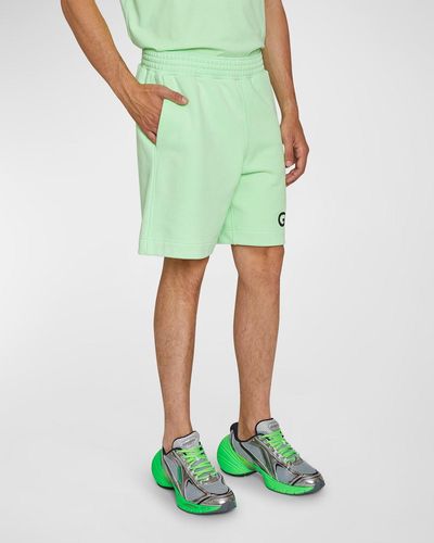 Givenchy Boxy-Fit Logo Sweat Shorts - Green