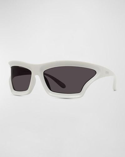 Loewe Paula'S Ibiza Acetate Mask Sunglasses - Gray