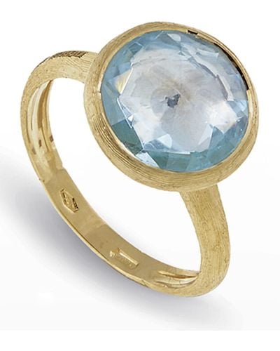 Marco Bicego Jaipur 18k Faceted Round Ring, Size 7 - Blue