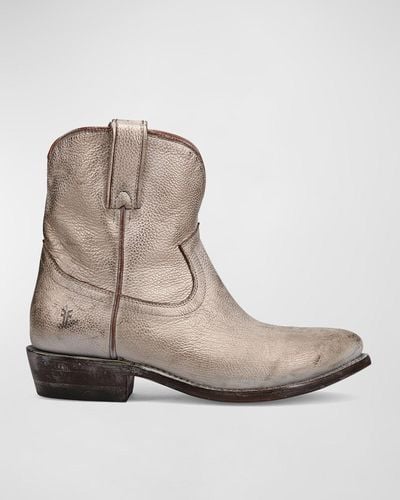 Frye Billy Western-style Short Booties - Natural