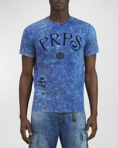 PRPS Hirado Typographic T-Shirt - Blue