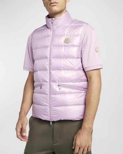 Moncler Lechtal Channeled Vest - Pink