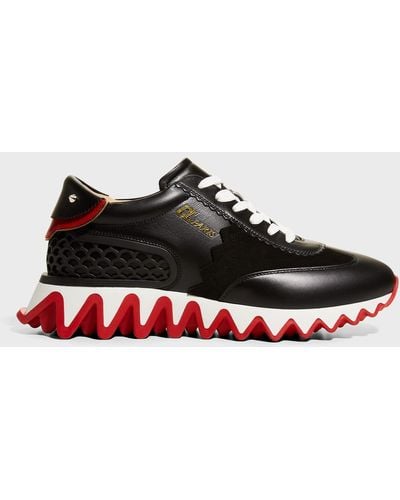 Christian Louboutin Loubishark Donna Leather Sneakers - Black