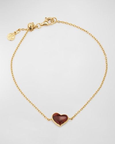 Jan Leslie Gemstone Heart Bracelet - Natural