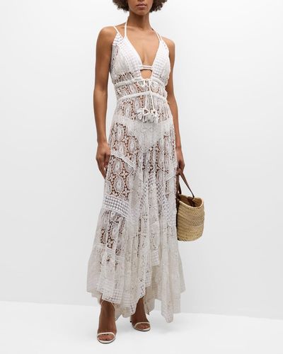 Ramy Brook Austyn Printed Lace Dress - White