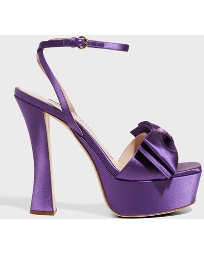 Miu Miu Bow Sandal - Purple