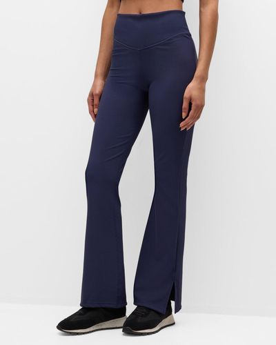The Upside Ribbed Florence Flare Pants - Blue