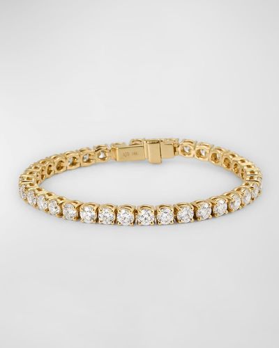 Neiman Marcus 18K Round Gh/Si Diamond Tennis Bracelet - Metallic