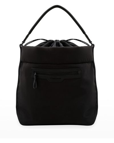 TRANSIENCE Swing Water-Resistant Mesh Nylon Shoulder Bag - Black