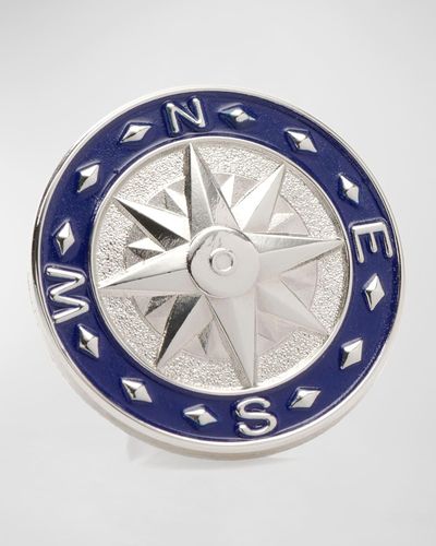 Cufflinks Inc. Compass Lapel Pin - Blue