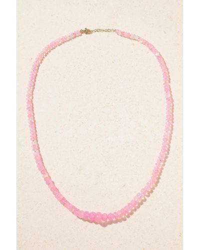 JIA JIA 14-karat Gold Opal Necklace - Pink
