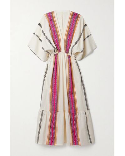 lemlem + Net Sustain Leila Striped Cotton-blend Maxi Dress - Multicolour