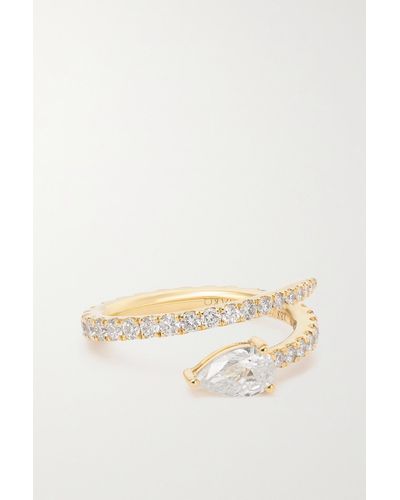 Anita Ko Two Row 18-karat Gold Diamond Ring - Natural