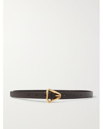 Bottega Veneta Grasp Leather Belt - Brown