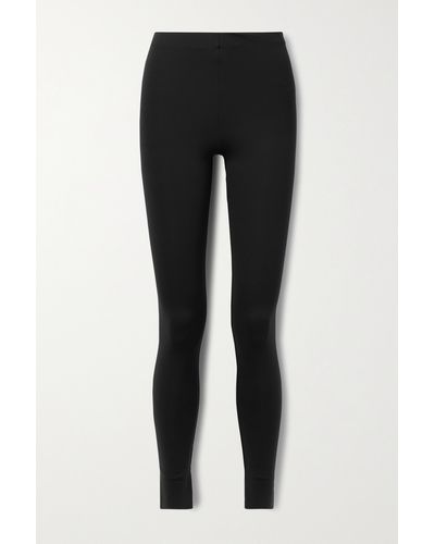 The Row Woolworth Stretch-jersey leggings - Black