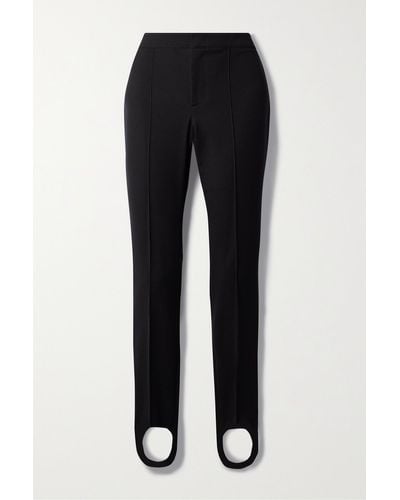 3 MONCLER GRENOBLE Twill Slim-leg Stirrup Ski Pants - Black