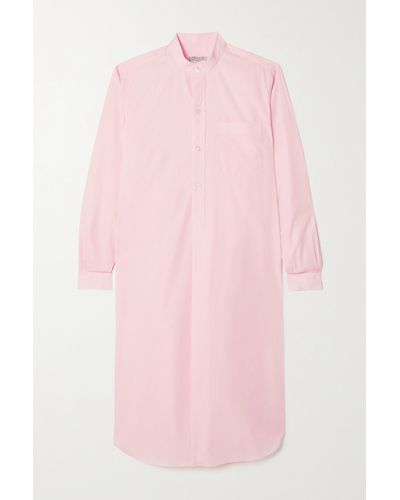 Charvet Elysee Oversized-nachthemd Aus Baumwollpopeline - Pink