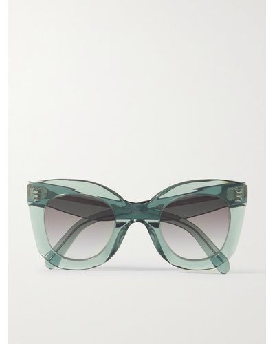 Celine Oversized-sonnenbrille Mit Cat-eye-rahmen Aus Azetat - Grün