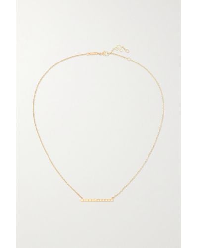 Chopard Ice Cube Pure 18-karat Gold Diamond Necklace - White