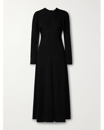 The Row Venusia Jersey Maxi Dress - Black