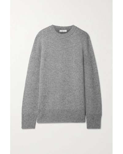 The Row Essentials Sibem Wool And Cashmere-blend Jumper - Grey