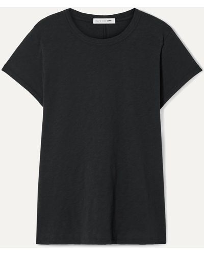 Rag & Bone The Tee Cotton-jersey T-shirt - Black
