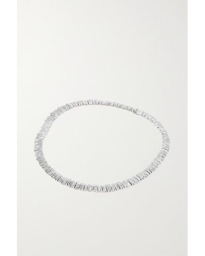 Suzanne Kalan Collier En Or Blanc 18 carats (750/1000) Et Diamants - Neutre