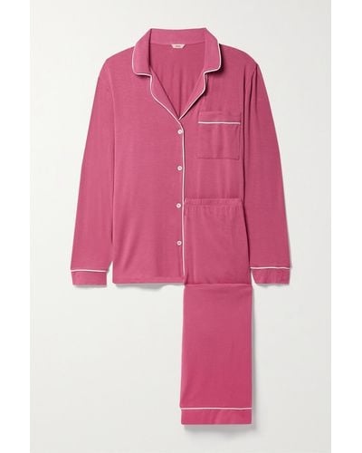 Eberjey Gisele Stretch-tm Modal Pajama Set - Pink