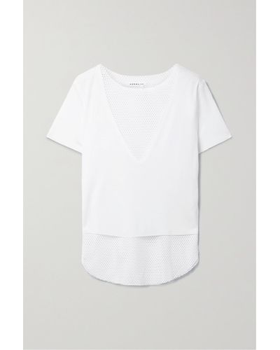 Koral Mehrlagiges T-shirt Aus TM Und Mesh - Weiß