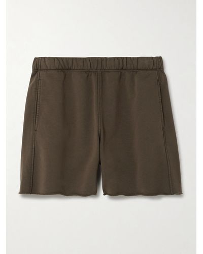 RE/DONE Shorts Aus Baumwoll-jersey - Grün