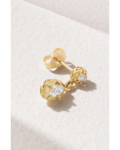 Jacquie Aiche Sophia 14-karat Gold Diamond Earring - Natural