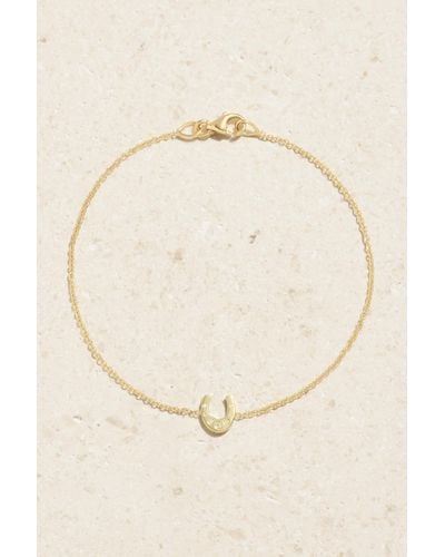 Jennifer Meyer Mini Horseshoe 18-karat Gold Diamond Bracelet - Natural