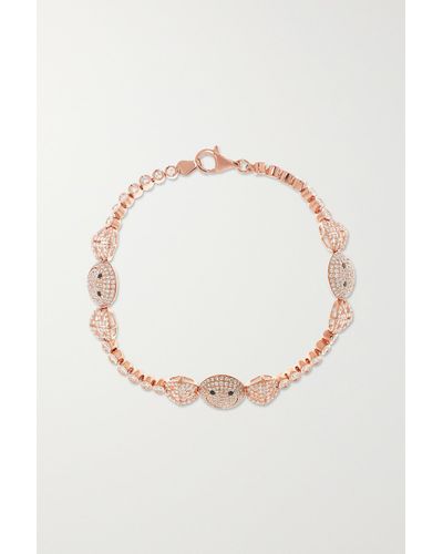 Lorraine Schwartz 18-karat Rose Gold Diamond Bracelet - Multicolour
