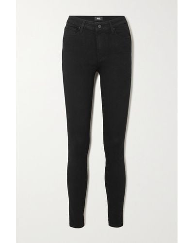 PAIGE Hoxton High-rise Skinny Jeans - Black