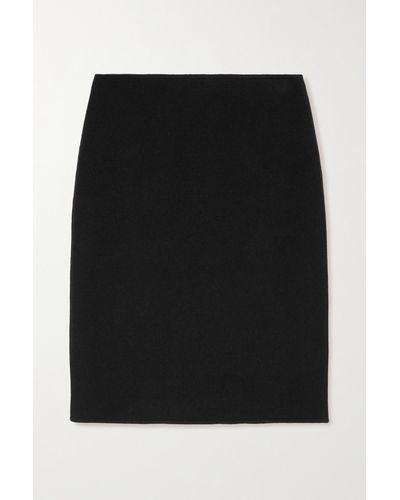 The Row Bart Cashmere Skirt - Black