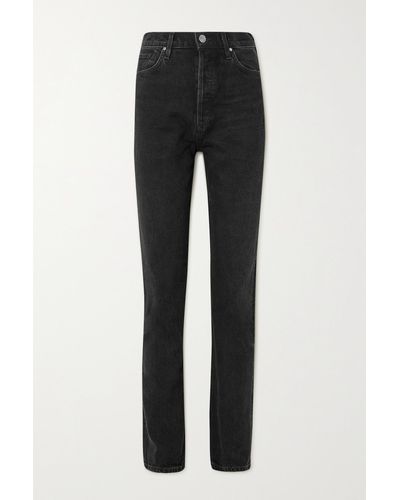 Goldsign Lawler High-rise Slim-leg Jeans - Black
