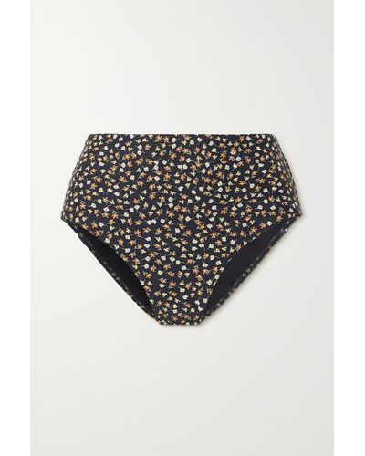 Matteau + Net Sustain The High Waist Bikini-höschen Aus Recyceltem Material Mit Blumenprint - Mehrfarbig