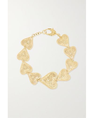 Marlo Laz Southwestern Heart 18-karat Gold Diamond Bracelet - Metallic