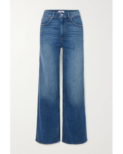 PAIGE Sasha High-rise Straight-leg Jeans - Blue