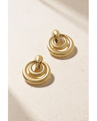David Webb 18-karat Gold Clip Earrings - Natural