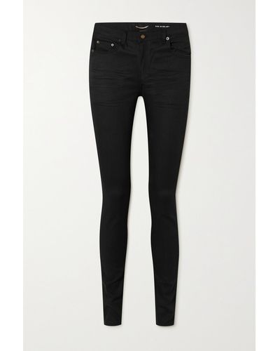 Saint Laurent Mid-rise Skinny Jeans - Black