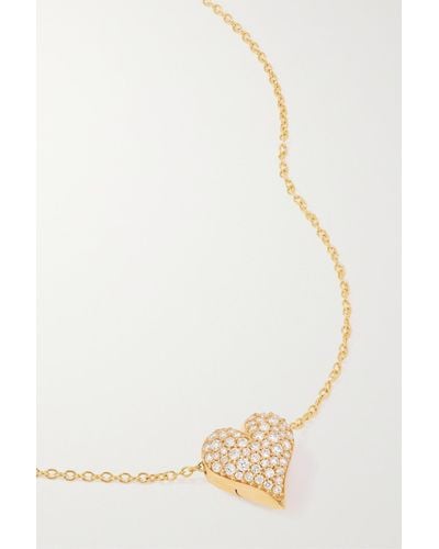 Ole Lynggaard Copenhagen Hearts Clasp 18-karat Gold Diamond Necklace - White