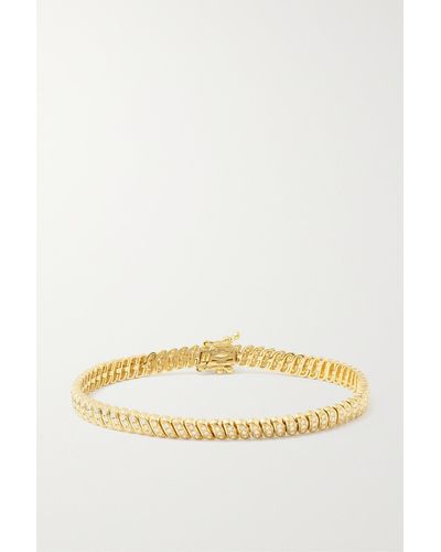 Anita Ko Zoe Thin 18-karat Gold Diamond Bracelet - Natural