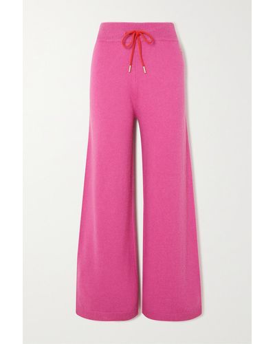 Goldbergh Will Knitted Wide-leg Trousers - Pink