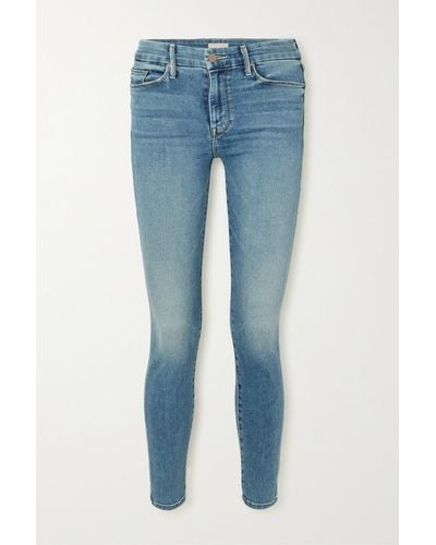 Mother + Net Sustain The Looker Mid-rise Skinny Jeans - Blue