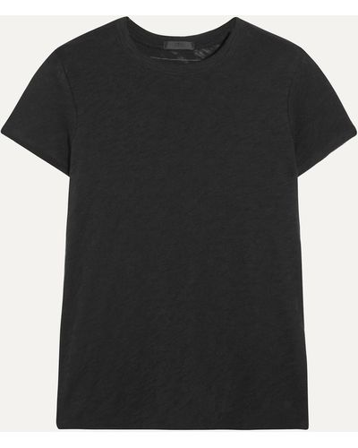 ATM T-shirt En Jersey De Coton Flammé Schoolboy - Noir